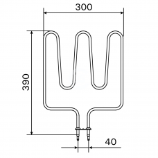 Harvia Тэн для электрокаменки ZSL-310 1,5кВт (Profi, K9)