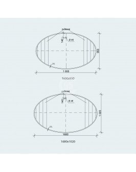 Купель Maestro Woods Овальная, лиственница натуральная 1,08×1,75 H=1,20 м