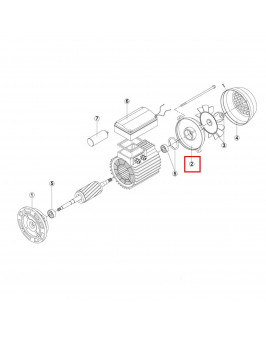 Крышка мотора NK / OK / CK / KSE / EP / KNG RMOT0002.01R MEC 63