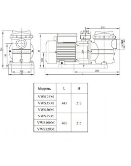 Насос Aquaviva LX STP75M (220В, 8 м3/ч, 0.75HP)