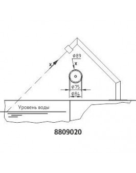 Водяная пушка 60 Е с насосом из бронзы 1,1 кВт, 230 / 400 В, 50 Гц (колоколообразное распыление), FitStar Hugo Lahme