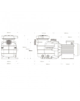 Насос Hayward PL 81004 (220В, 10.8 м3/ч, 0.5HP)