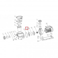 Пластиковое кольцо дифузор насоса Aquaviva VWS/STP 150-300
