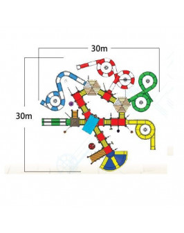 Комплекс водных горок Arihant WAPS 10А (30.0х30.0 м)