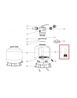 Дюзовая коробка в комплекте с трубой для Aquaviva T700B