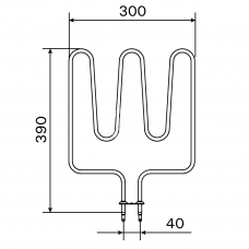 Harvia Тэн для электрокаменки ZSK-690 1,5 кВт (KIP, KV, M)