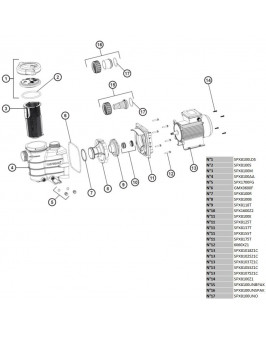 Насос Hayward PL 81007 (220В, 17.2 м3/ч, 1.5HP)