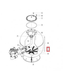 Коллектор с коленом Hayward S360SLE (RRFI0016.04R\RFD0310.72R)