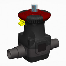 Вентиль мембранный, ПВХ, EPDM, D 40 мм, PN 10, неразборное втулочное окончание