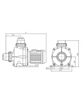 Насос Hayward HCP09101E KNG100 M.B(220В, 15.9 м3/ч, 1HP)