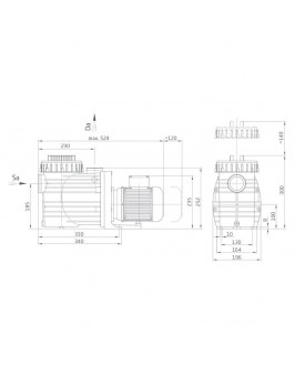 Насос BADU Magna 14, с префильтром, 14 м³/ч, 0,97/0,65 кВт, 220В