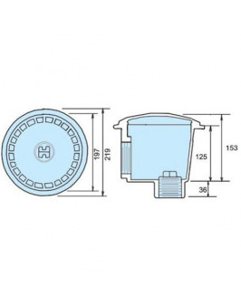 Слив донный антивихревой Hayward WG1054AVE 2" под бетон