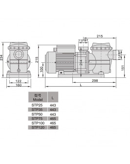 Насос Aquaviva LX STP100M (220В, 10 м3/ч, 1HP)