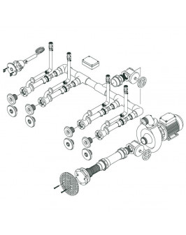 Основной компл. системы г/м "Standard",4 форсунки, для плит.басс., насос - 1,5 кВт, 230 В, 50 Гц,BRZ