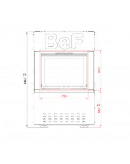 BEF BEF FEEL S7 монтажная рамка в комплекте