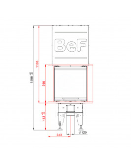 BEF BEF Royal V 10 U монтажная рамка в комплекте