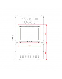 BEF BEF Therm S 7 монтажная рамка в комплекте