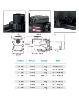 Насос Hayward Max-Flo XL SP2315XE223 (380В, 1,5HP)