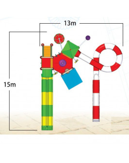 Комплекс водных горок Arihant WAPS 3B (15.0х13.0 м)