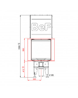 BEF BEF Royal V 8 U монтажная рамка в комплекте