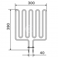 Harvia Тэн для электрокаменки ZSK-710 2,67 кВт (KIP, KV, M)