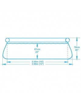 Надувной бассейн Bestway 57273 (366x76)