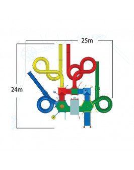 Комплекс водных горок Arihant WAPS 6А (25.0х24.0 м)