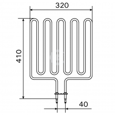 Harvia Тэн для электрокаменки ZSK-720 3,0 кВт (KIP, KV, M)