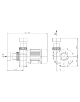 Насос BADU 21-81/34 G, без префильтра, 85 м³/ч, 4,6 кВт, 380В