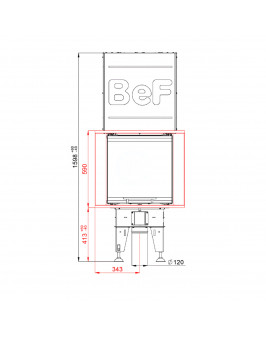 BEF BEF Royal V 6 U монтажная рамка в комплекте