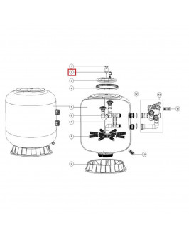 Крепежная планка для смотрового окна фильтра Aquaviva L1200-2500