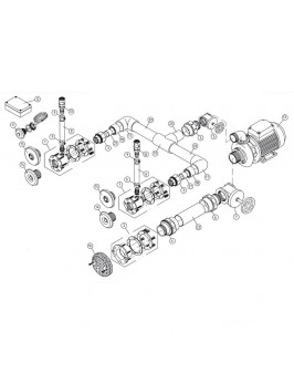 Комплект системы г/м "Standard", 2 форсунки,насос - 0,5 кВт, 230 В, 50 Гц