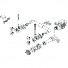 Комплект системы г/м "Standard", 2 форсунки,насос - 0,5 кВт, 230 В, 50 Гц