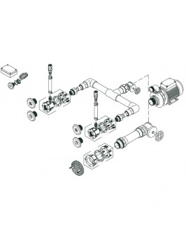 Комплект системы г/м "Standard", 2 форсунки,насос - 0,5 кВт, 230 В, 50 Гц