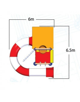 Комплекс водных горок Arihant WAPS 2B (6.5х6.0 м)