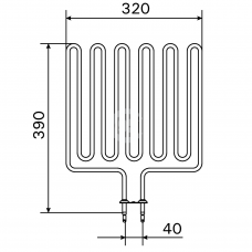 Harvia Тэн для электрокаменки ZSL-314 2,5 кВт (Profi, K15)