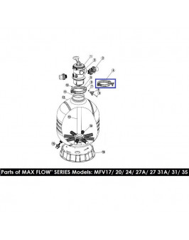 Хомут крепления 6-ти поз кран для фильтров Aquaviva серии MFV 89012512