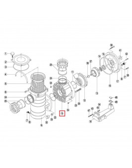 Корпус насоса Kripsol KAN/KT, Fiberpool BCP500-1250 (RPUM0010.08R)