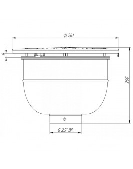 Водозабор 30 м3/ч 2,5" Д 240 (AISI 316)