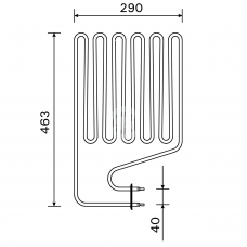 Harvia Тэн для электрокаменки ZSP-255 3,0 кВт (K11G, K11GS, F16, F18, РО165)