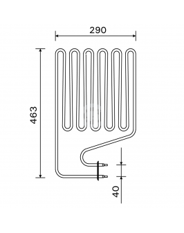 Harvia Тэн для электрокаменки ZSP-255 3,0 кВт (K11G, K11GS, F16, F18, РО165)