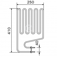 Harvia Тэн для электрокаменки ZSS-110 1,5 кВт (T7C, T9C, T10,5, K11G, K11GS, РО11)