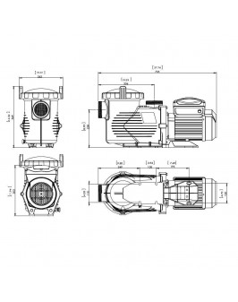 Насос Aquaviva EPV300 (220В, 34.5 м3/ч, 3HP) с переменной скоростью