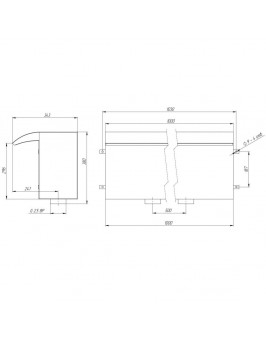 Водопад стеновой 1000 (AISI 316)