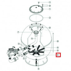 Сепаратор для фильтра Hayward PRO S360SLE (RRFI0008.03R\500201150000)