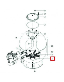 Сепаратор для фильтра Hayward PRO S360SLE (RRFI0008.03R\500201150000)