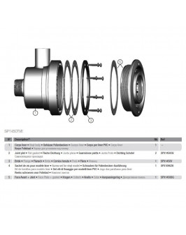 Форсунка гидромассажная Hayward TURBO-JET SP1450TVE под лайнер (50 мм)