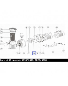 Крыльчатка для насоса Aquaviva SB30/SR30 1311006