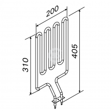 Harvia Тэн для электрокаменки ZSN-160 1,8 кВт (Delta)