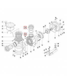 Уплотнительная резинка для насосов KAN Kripsol BC/BCP500-1250/BCG/BCPG (RBH0015.02R)